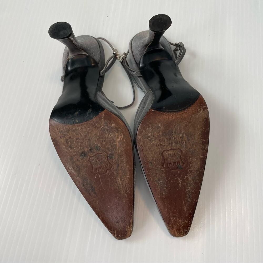 Stuart Weitzman T-Strap Pointy Toe Pumps Heels Si… - image 7